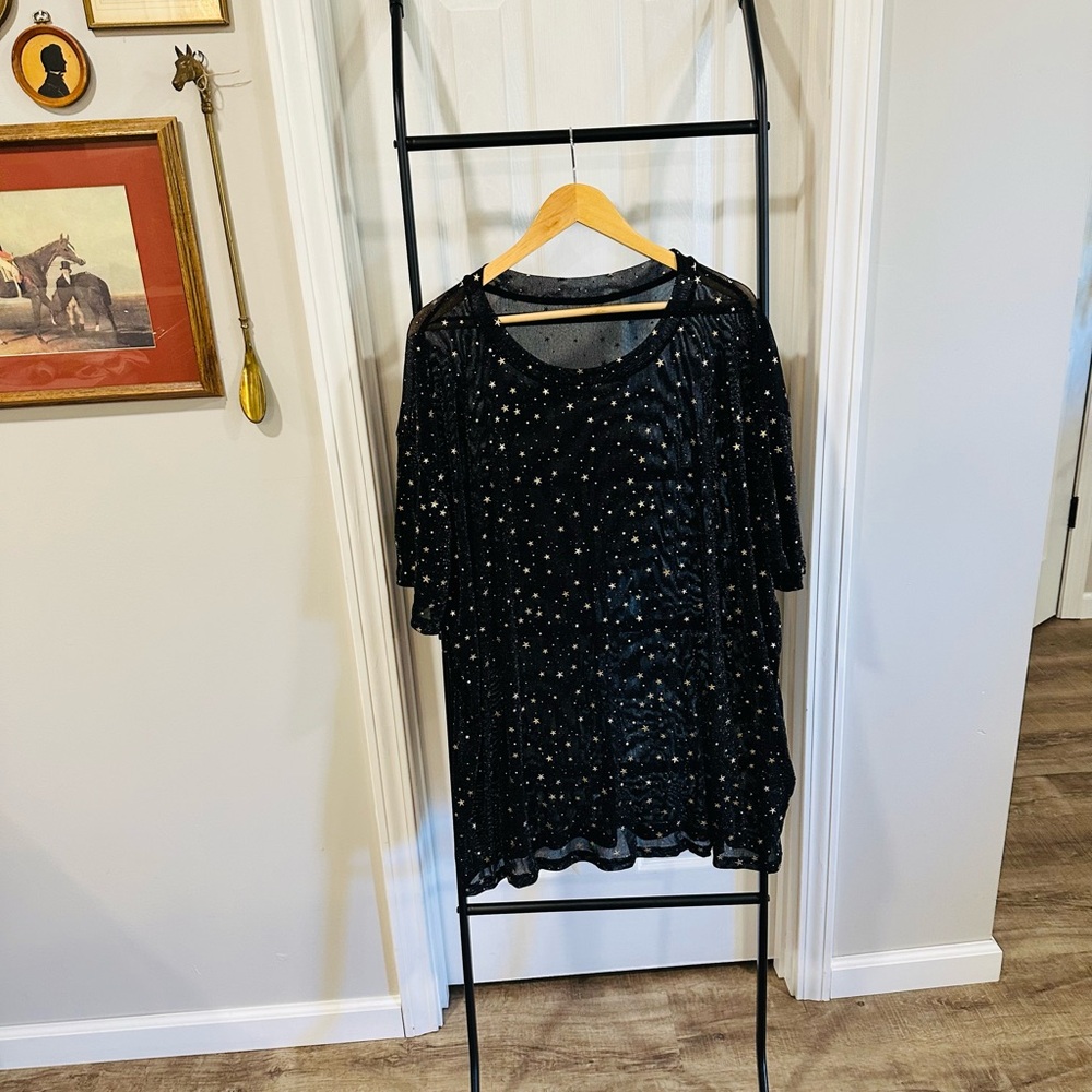 SHEIN Star See Through Tee